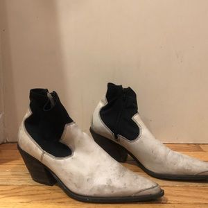 Selling real leather cowboy boots from Free People